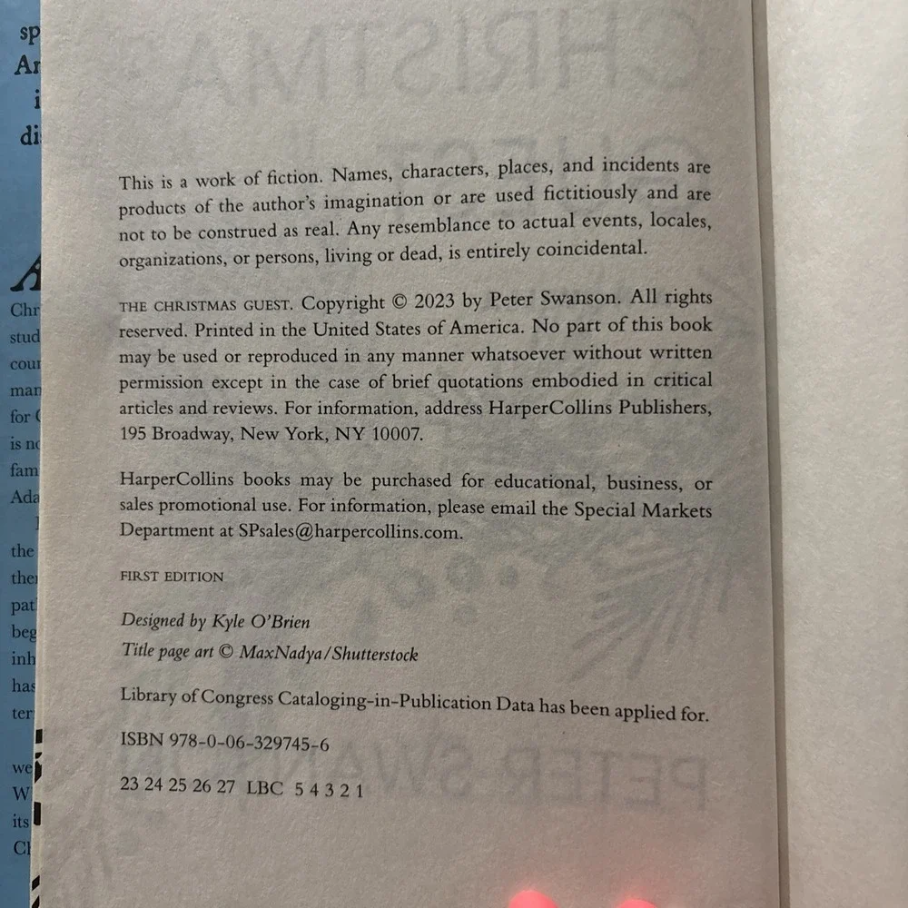 Christmas Guest : A Novella by Peter Swanson (2023, Hardcover)